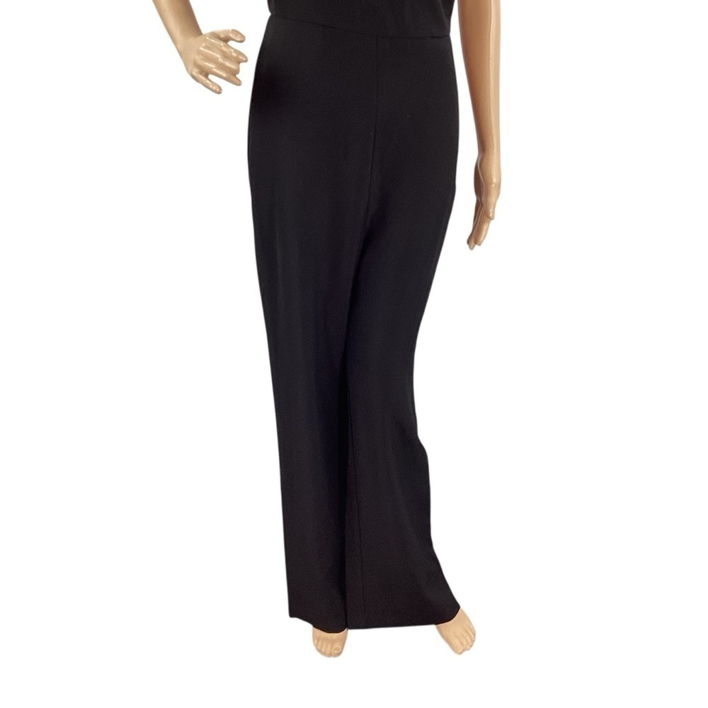 Line & Dot Vaughn One Shoulder Black Jumpsuit Ring Detail Size M - Picture 4 of 10